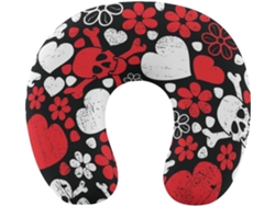 Almohada Viaje Cuello: Lavable Espuma Viscoelástica Viscoelástica Fácil Relajación Cómodos Familia.brfácil