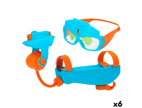 Pistola de Agua EOLO Aqua Gear Azul 37,5 x 8,5 x 11 Cm (Edad Mínima Recomendada: 6 años - 6 unidades)