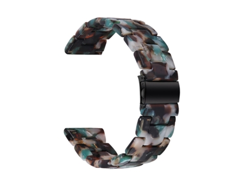 Correa de acero inoxidable con hebilla para Samsung Galaxy Watch4 Classic 42mm/46mm - Flores azules