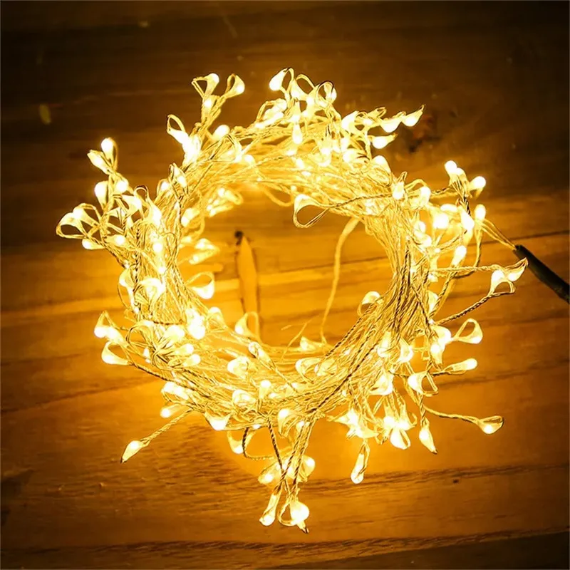 Nuevo juego de luces navideñas Garlstarry de 6 m, 200 LED, 2 unidades, vayotoy