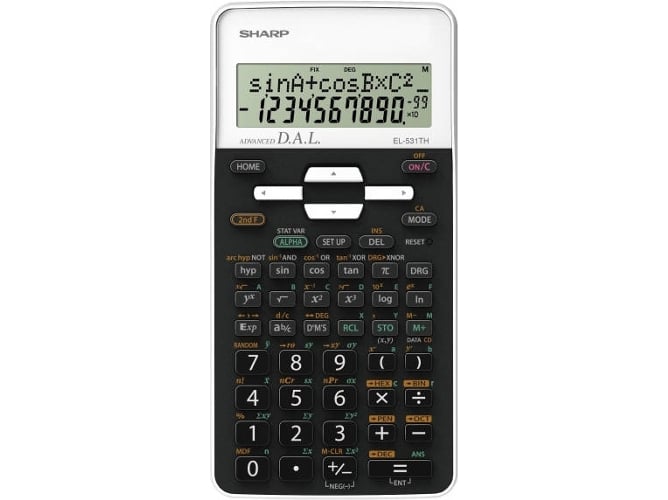 Calculadora Científica SHARP EL531TH Negro y Blanco (10 dígitos)