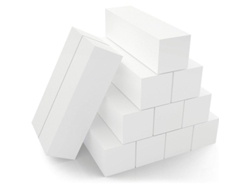 Bloques De Lijado Para Uñas Naturales Y Acrílicas, 12 Unidades, 4 Caras, Grano Medio (blanco)