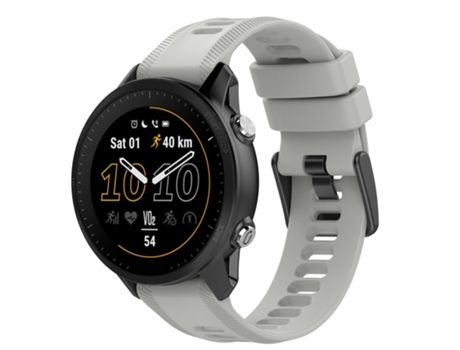 Correa de reloj inteligente para Garmin Fenix 6 Pro GPS Correa de reloj de silicona de color sólido de 22 mm (gris)