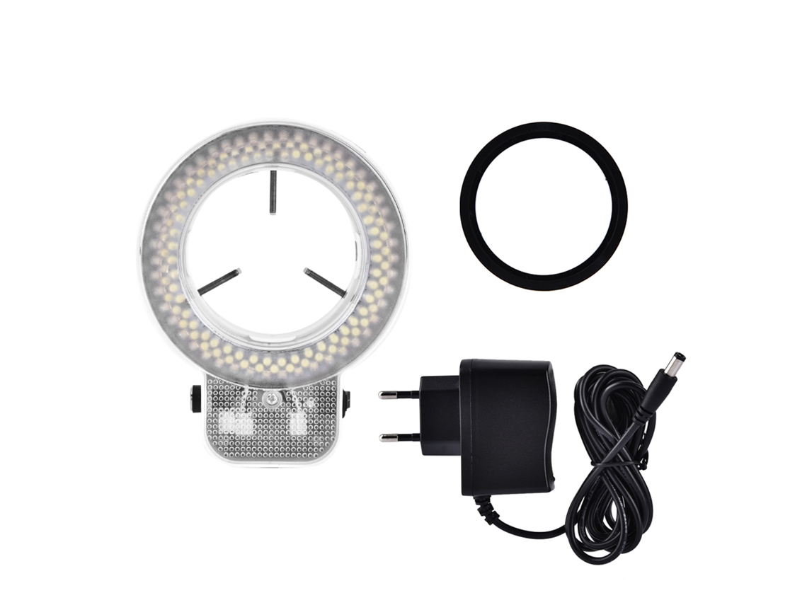 Lámpara Anular De 144 Led Con Brillo Ajustable Para Microscopio Y Cámara.
