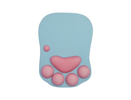 Almohadilla de ratón con forma de pata de gato con soporte para muñeca reposamuñecas de silicona suave Almohadilla de ratón ergonómica bonita