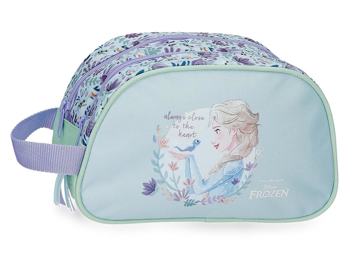 Neceser Disney de poliéster lila con diseño de Frozen Close To The Heart