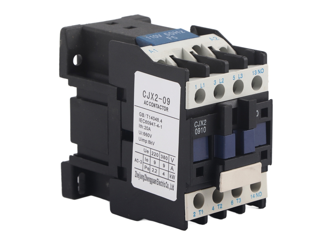 Contactor De Bobina Normalmente Abierta De 9 A, 50 Hz, Ca 110 V Para Control De Motor Con Tornillo M5
