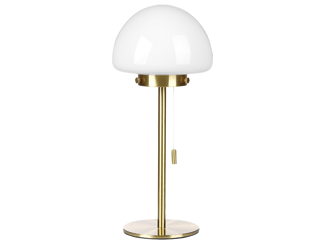 Lámpara de mesa BELIANI Moruga de Vidrio Dorado 17x17x39