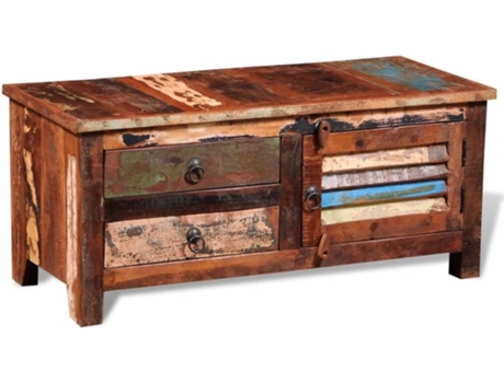 Cómoda televisión VIDAXL Marrón Madera (90x38x40 cm)