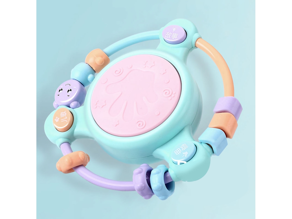 2026-instrumento Musical Multifuncional Para Bebés Niños Pequeños Tambor Con Perlas Verdes Educativo Prescolar Para Aprendizaje