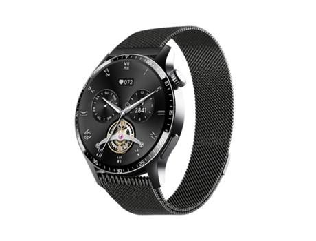 Smartwatch, pantalla completa de alta definición de 1,35 pulgadas, 150 modos deportivos, negro CHRONUS