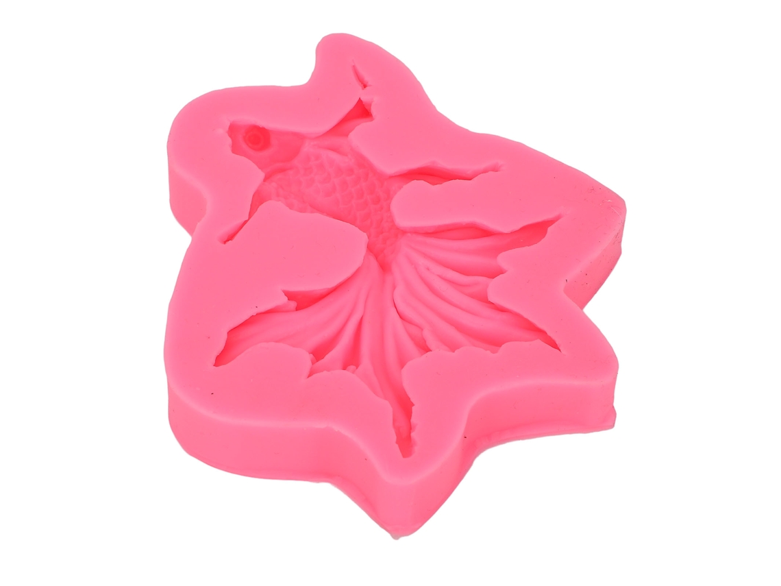 Molde De Silicona Con Forma De Pez Koi Para Pastillaje, Chocolate, Dulces, Decoración De Pasteles Y Manualidades.