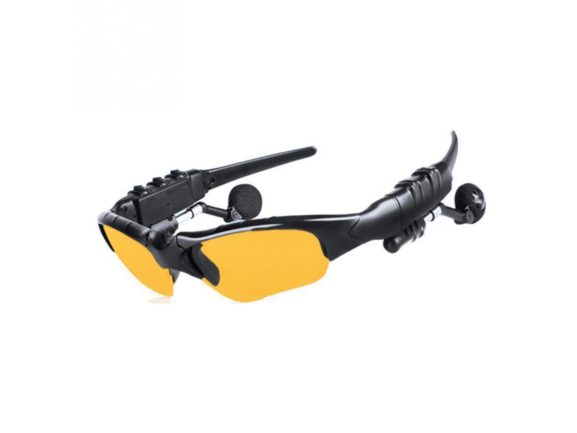Auriculares estéreo inalámbricos con micrófono y función de protección auditiva Mdug (amarillo)