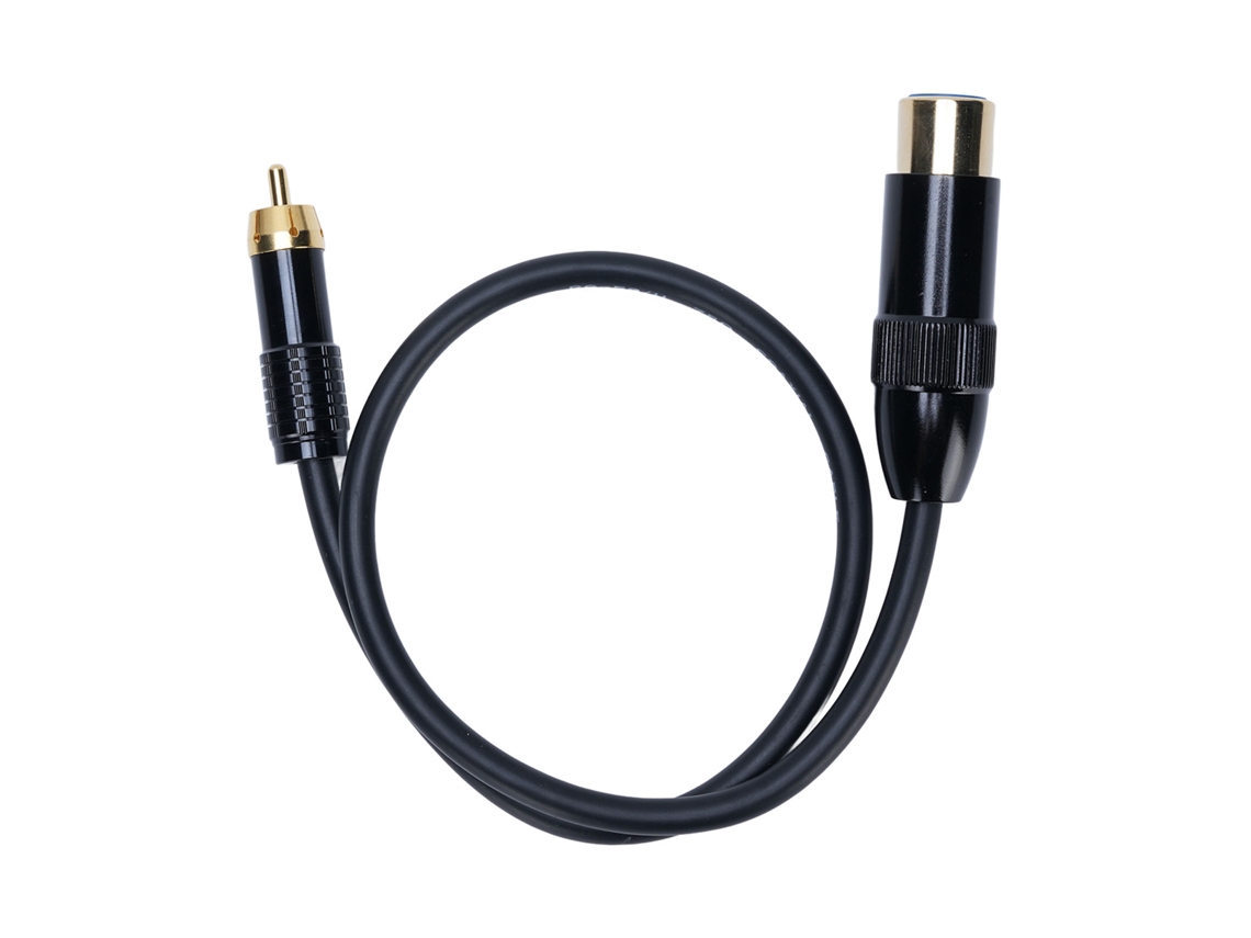 Cable Xlr Hembra A Conector Estéreo De 3 Pines, 0,5 M, Para Amplificador, Mezclador Y Micrófono.