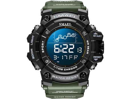 VEANXIN Relojes digitales Reloj de pulsera deportivo resistente al agua 50M-Verde