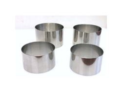 Juego De Moldes De Acero Inoxidable Para Formar Anillos (4 Anillos) Para Postres Y Aperitivos