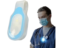 Rebe-luces Led Portátiles Para Enfermeras Con Clip Magnético Libre De Manos, Ideal Para Caminatas, Cuidado De Mascotas Y Correr Azul