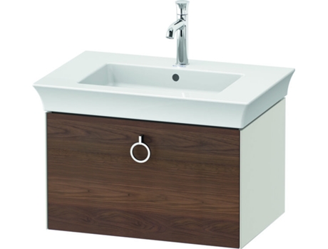 DURAVIT Tulip blanco, mueble de lavabo colgado en la pared, ancho 684 x fondo 458mm, con 1x extraíble, con tirador, WT42510