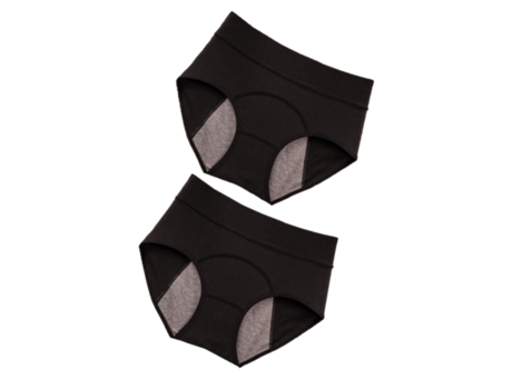 Conjunto de 2 Bragas ANAISSA Algodón Mujer (48-54 - Negro)