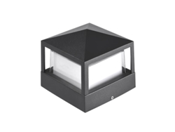 Columna de luz exterior para jardín, villa, IP65, aluminio, luz de entrada, blanco cálido