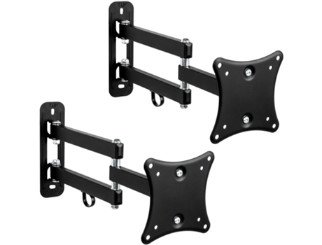 2 Soporte TECTAKE para Monitores De 25-61 Cm (10-24 ") Inclinado Y Ajustable