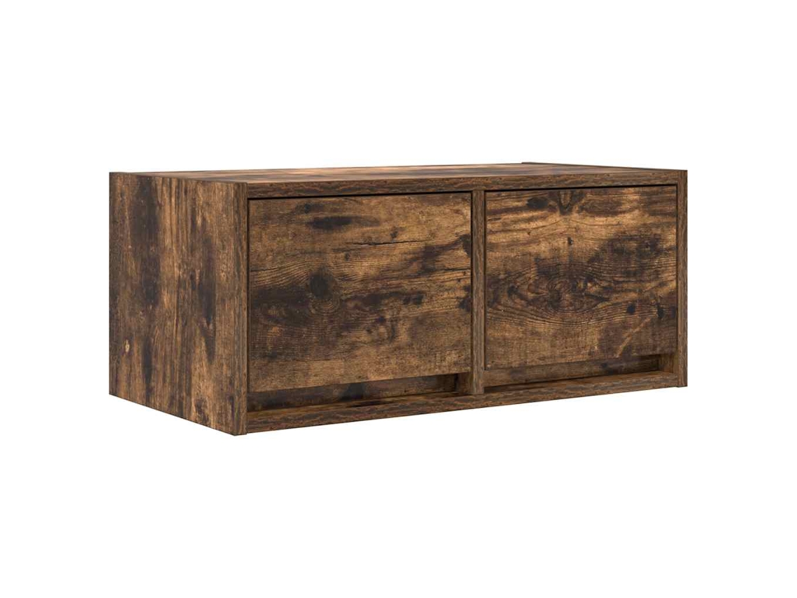 Maison Exclusive - Mueble Para Tv Madera Contrachapada Roble Ahumado 60x31x25,5 Cm
