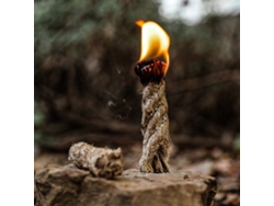 Cuerda de acero con cera para encender fuego, acampar y hacer barbacoas