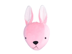 Adorno De Pared De Peluche Con Forma De Conejo Rosa, Juguete Para Colgar.