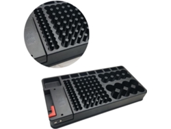 Caja De Almacenamiento De Pilas Aa/aa De 98 Piezas Con Organizador De Comprobadores Extraíble