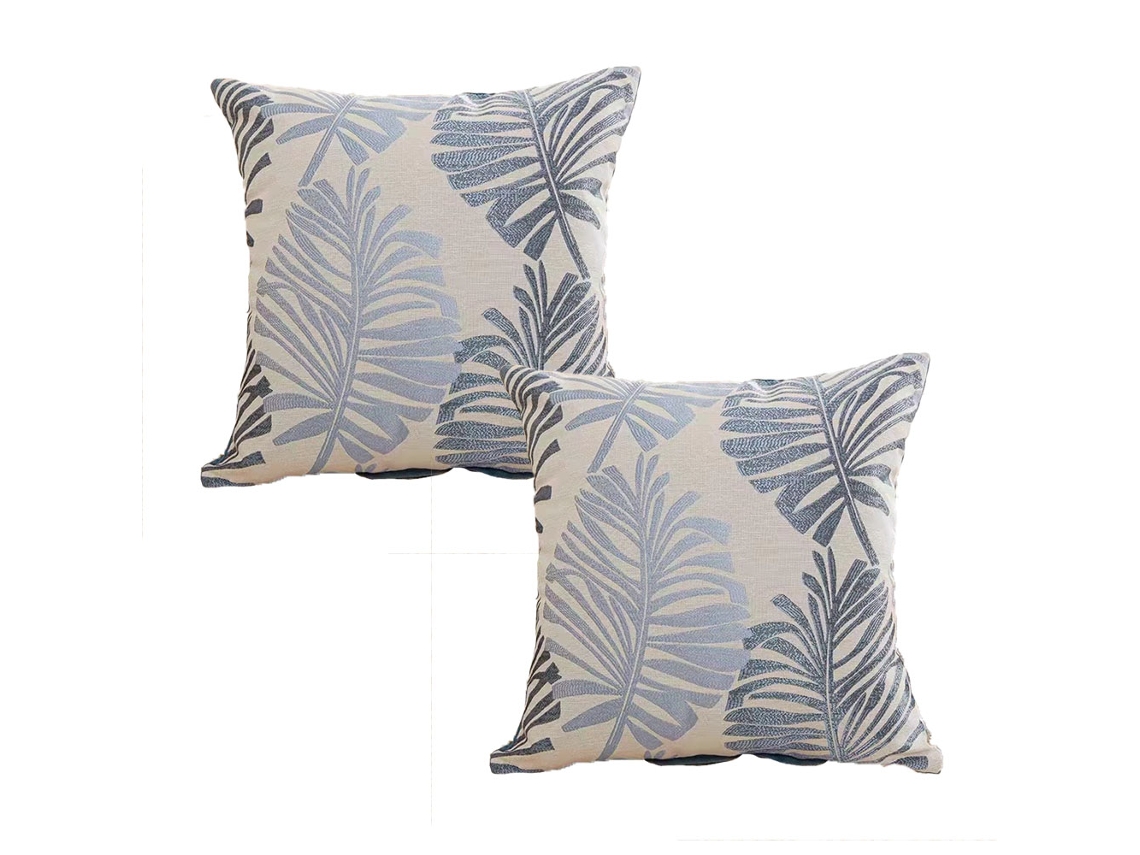 2 Fundas De Almohada Cuadradas De Lino Para Oficina