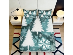 Funda Microfibra Estampado Diseño Microfibra Diseño Almohada Juego Color 200x25cm