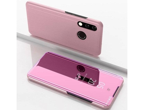 Carcasa Huawei Y7 2019 LMOBILE Clear View Rosa