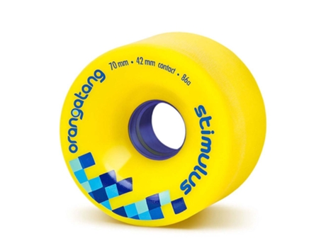 Rodas de Patins Stimulus Dureta 86A Dourado 70 Mmorangatang
