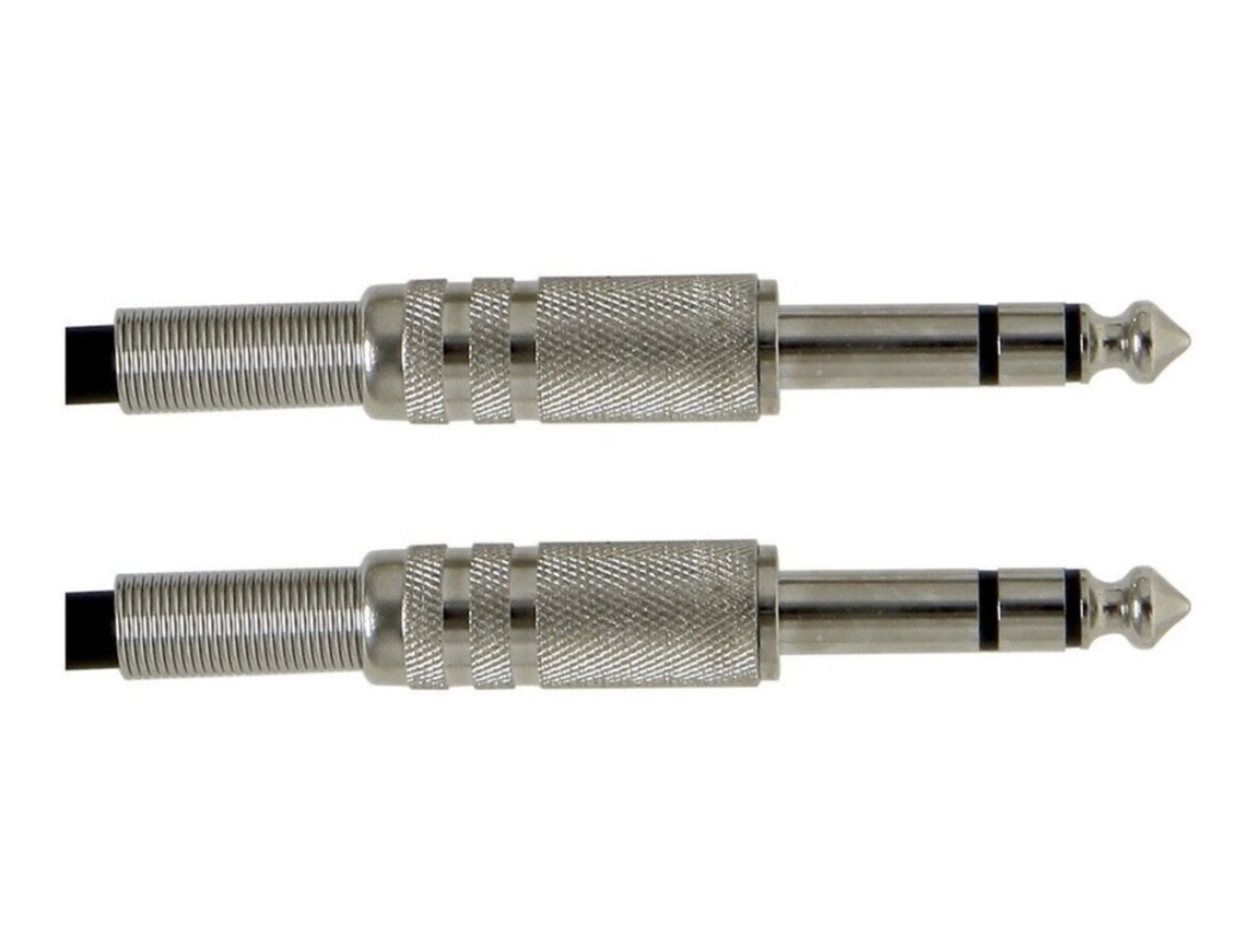 Cable de audio de 6 m con conectores jack/jack TRS, línea básica GEWA