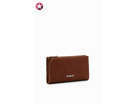 Cartera Fólio de Mujer DESIGUAL Dejavu Ines Marrón