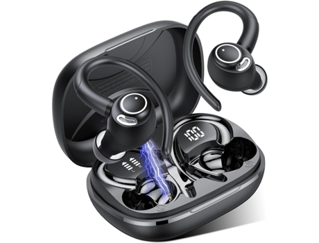 Auriculares Inalámbricos, Auriculares Bluetooth 5.3, Auriculares Inalámbricos 2024 Sonido Estéreo HiFi con Micrófono ENC, Auriculares Deportivos en...