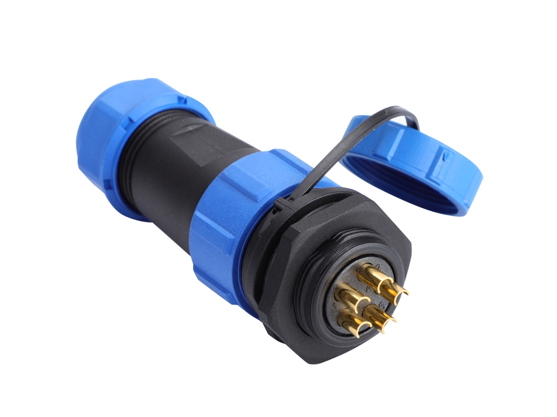 Conector De Plástico Impermeable Ip68 Sp21 De 5 Pines Para Aviones, Ideal Para Bombillas Y Linternas.