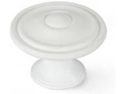 Blister Con 4 Pomos Redondos para Mueble Fabricado En Zamak Acabado Blanco Poro Mod.3110 REI