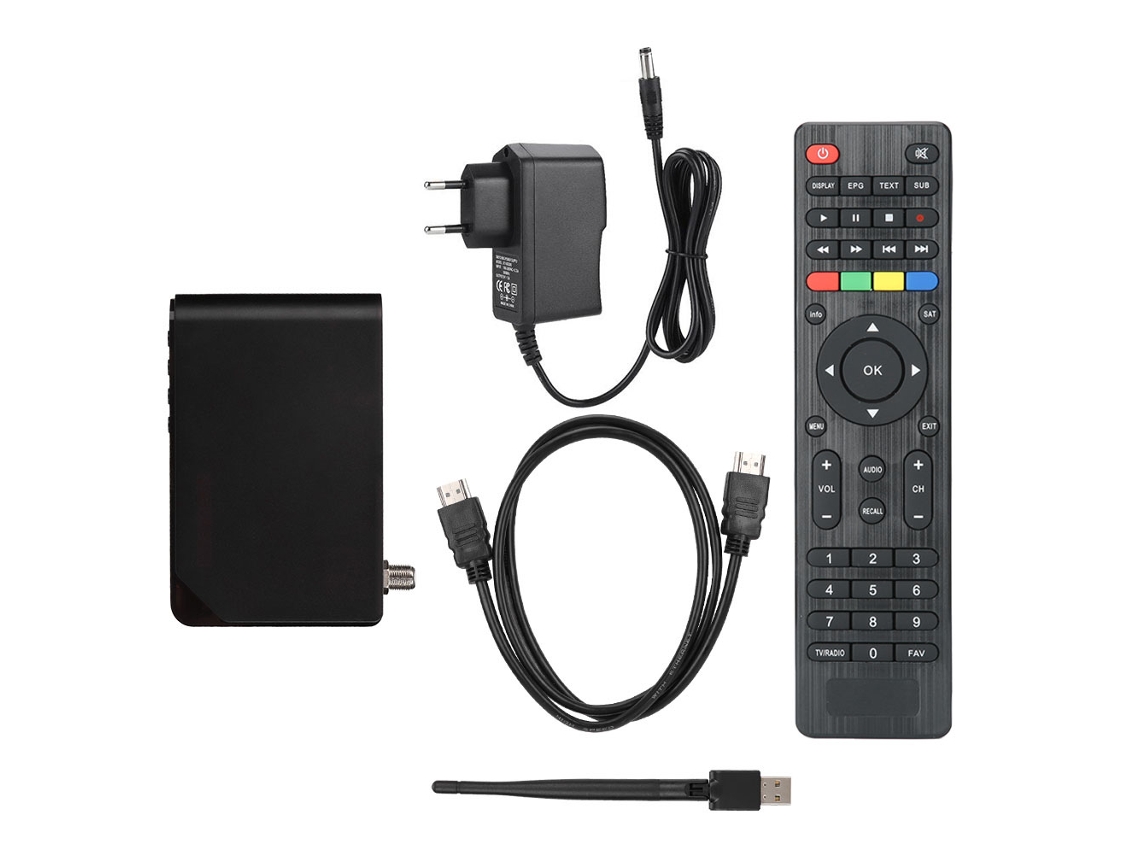 Receptor De Tv Digital Por Satélite V8 Hd Dvb-s2, Decodificador 1080p, Decodificador Con Wifi Integrado.