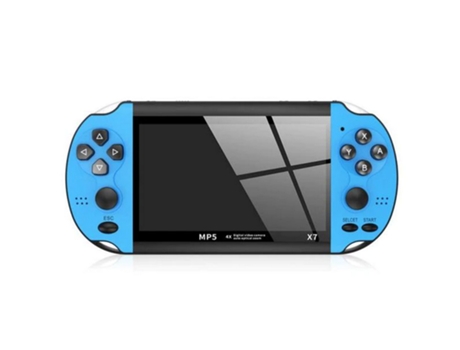 Consola cor azul portátil videojogos bateria Recargable 200 jogos incluídos
