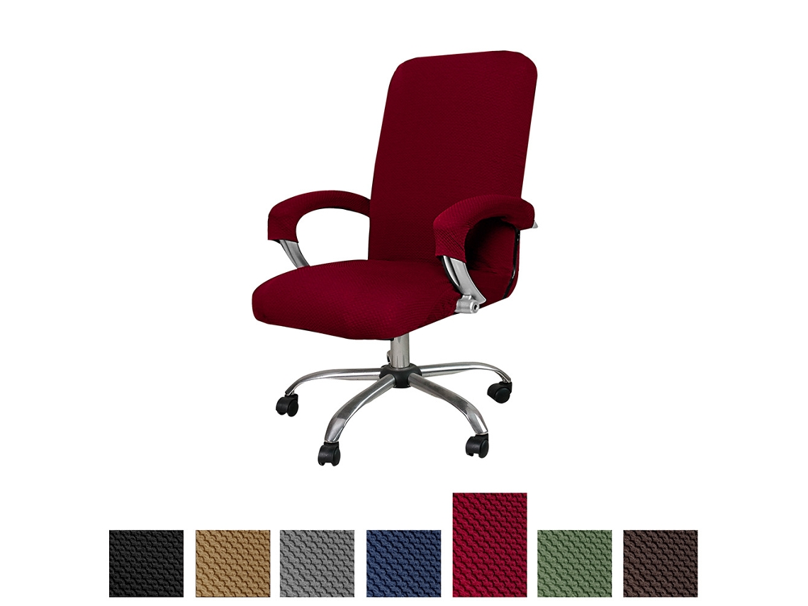 1 Paquete De Funda Protectora Para Silla Giratoria De Oficina Lavable Licor-Xl