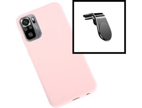 Kit Soporte Magnético + Carcasa Xiaomi Poco M3 Pro 5G PHONECARE Silicona Rosa