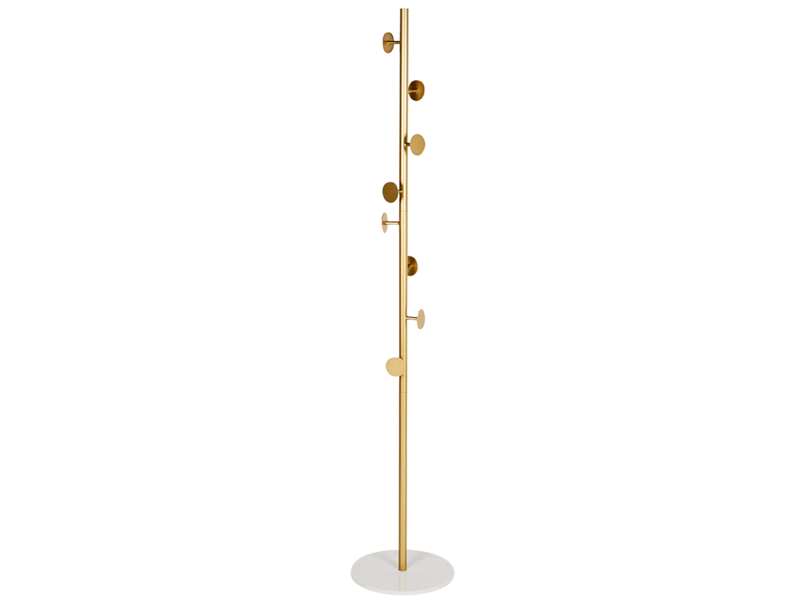 Perchero BELIANI Notus de Metal Dorado 32x32x170