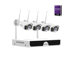Kit CCTV Wifi Videovigilancia 8 canales 4 cámaras 3MP Disco 2TB Jooan