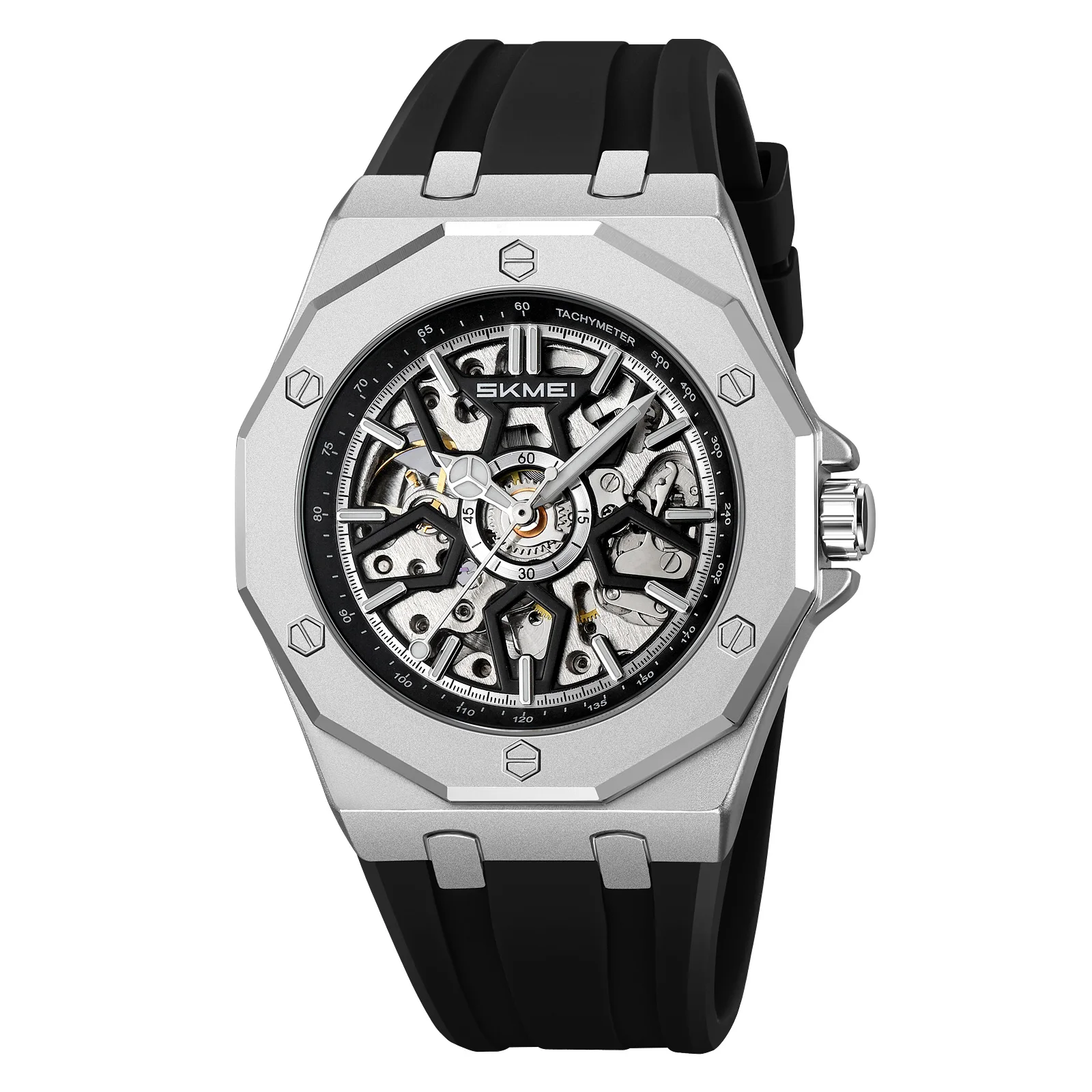 Reloj Casual De Aleación Para Hombre (plateado) Con Movimiento Resistente Al Agua E Indicador De Día.