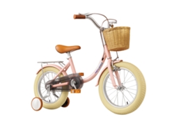 Bicicleta para Niños BEUNIK Vintage (Edad Recomendada: 5 a 7 Años - Ruedas de 16" - Rosa)