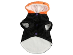 2026altiro-abrigo De Peluche Para Perro Y Gato Con Capucha De Calabaza Halloween Diseño De Murciélago Demonio Relleno Espesorado Talla M Negro