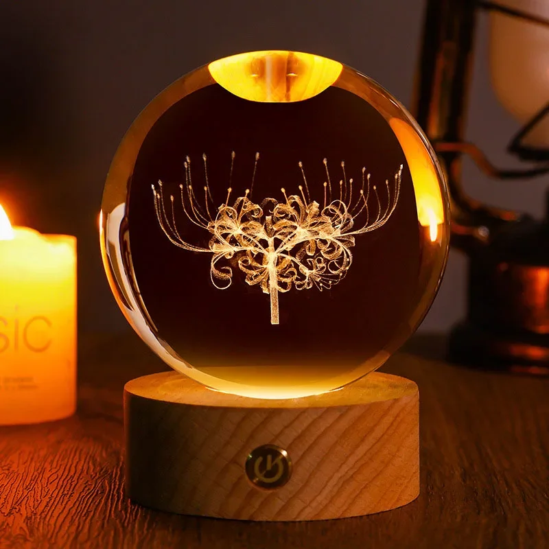 (estilo 22 60 Mm) Bola De Cristal De 60 Mm Grabada Con Láser 3d