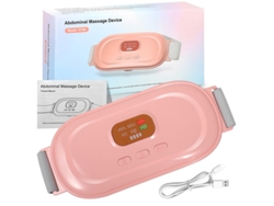 Cinturón Térmico Uterino Con 3 Temperaturas Y Vibración, Alivia Dolores Lumbares Y Menstruales, Recargable En Casa