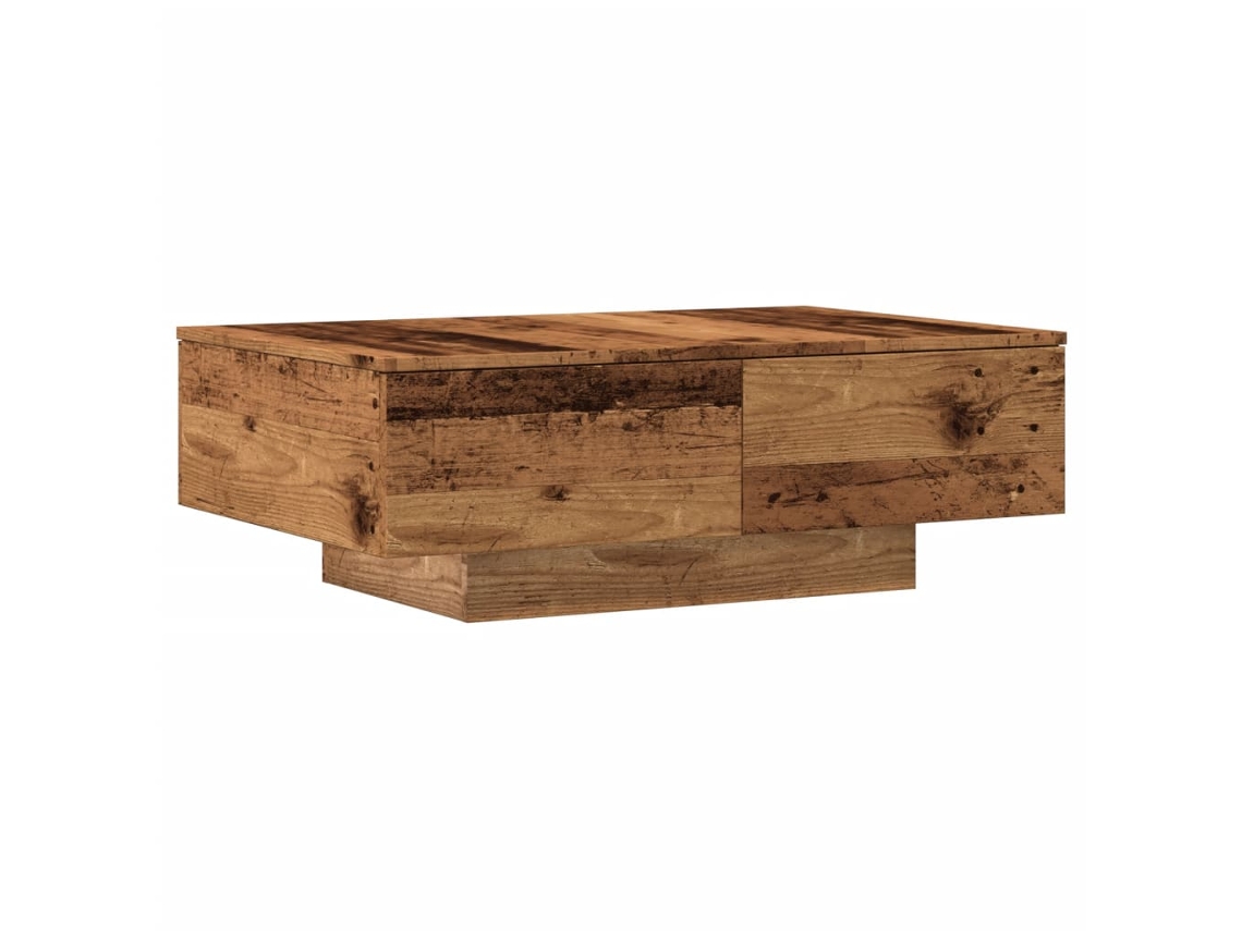 Maison Exclusive - Mesa De Centro Madera Ingeniería Madera Envejecida 90x60x31 Cm